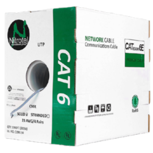 Cable UTP Cat6 CM Blanco Nitrotel NTNC6WH-C