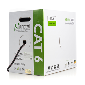 Cable UTP Cat6 Exterior Negro Nitrotel NTNC6EBK