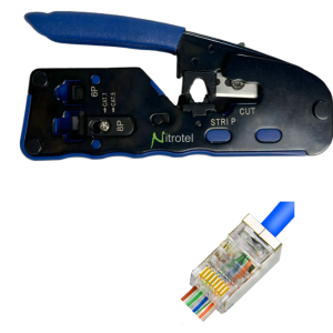 Crimpadora Universal RJ45/RJ12/RJ11 EZ Nitrotel NTPTT500