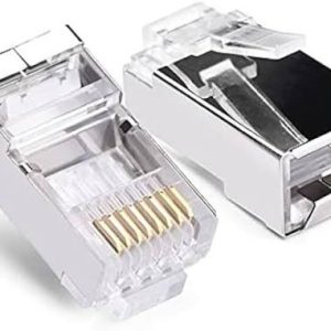 Paquete de 100 Conectores Modulares RJ45 Cat6A Blindados Nitrotel NTMP6ASH