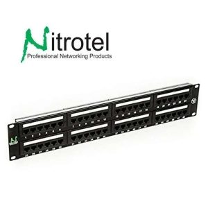 Patch Panel Modular 48 Puertos 1U Nitrotel NTBP46UP