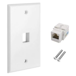 Placa de Pared Nitrotel con Jack RJ-14 Integrado