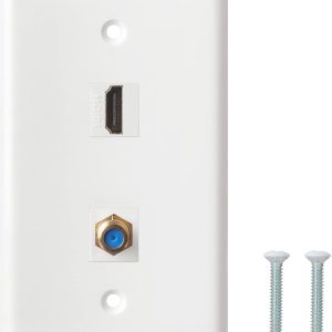 Placa de Pared Nitrotel con Puerto HDMI y Conector F-81