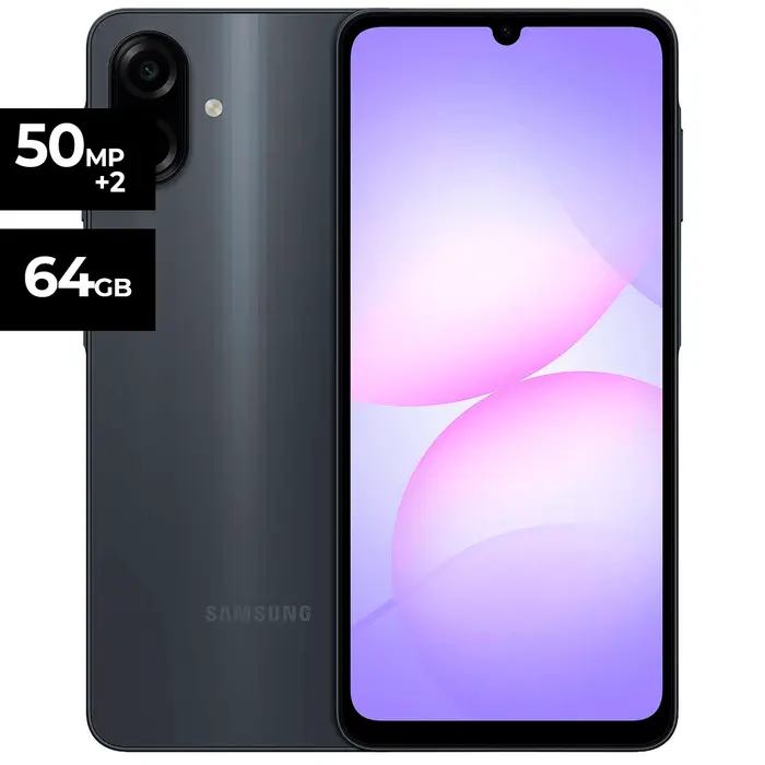 Samsung Galaxy A07 4GB RAM 64GB almacenamiento color negro
